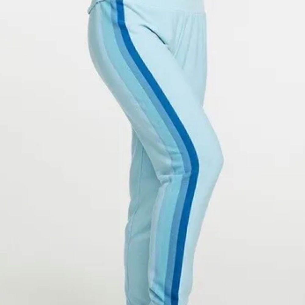 NWT Women’s Chaser Blue Striped Joggers Small